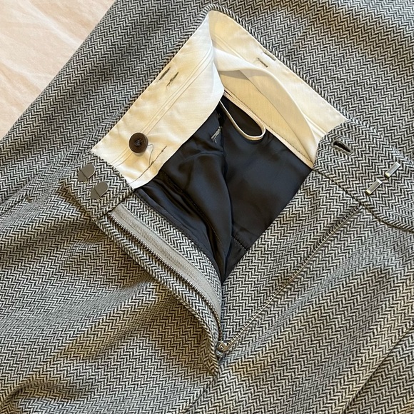 Aritzia Wilfred⎜ORSAY PANT⎜LIGHT GREY HERRINGBONE - Picture 6 of 12